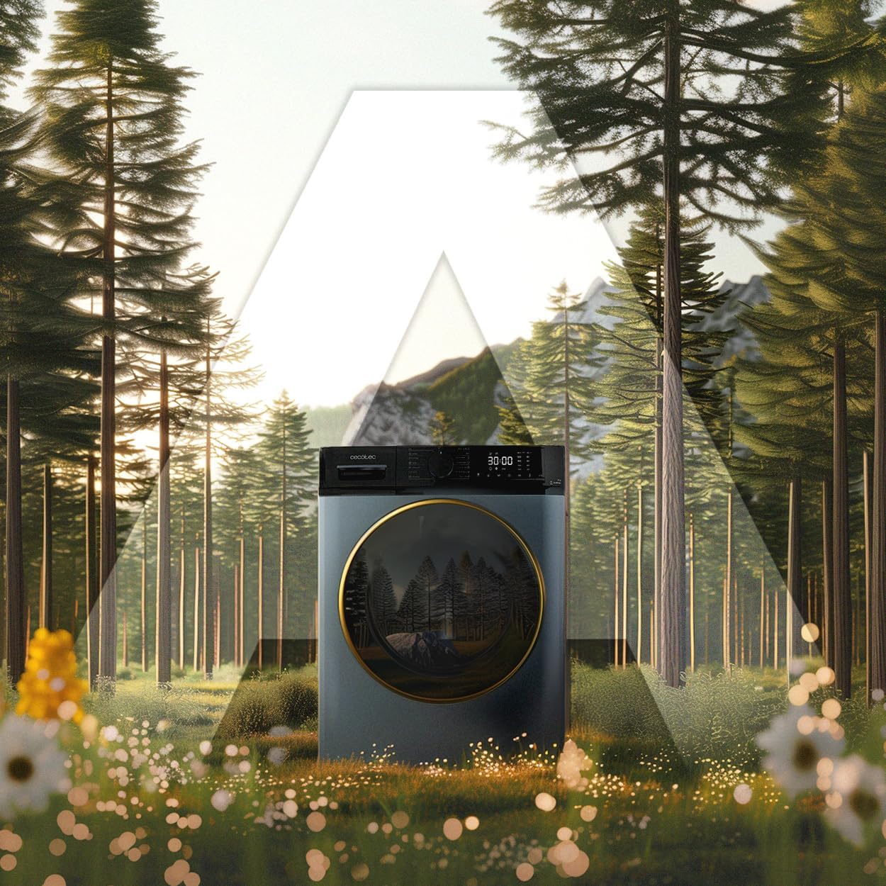 Cecotec - Bolero Dresscode 9610 - lave-linge 9kg, 1400RPM, vapeur, Inverter, 2000W, A