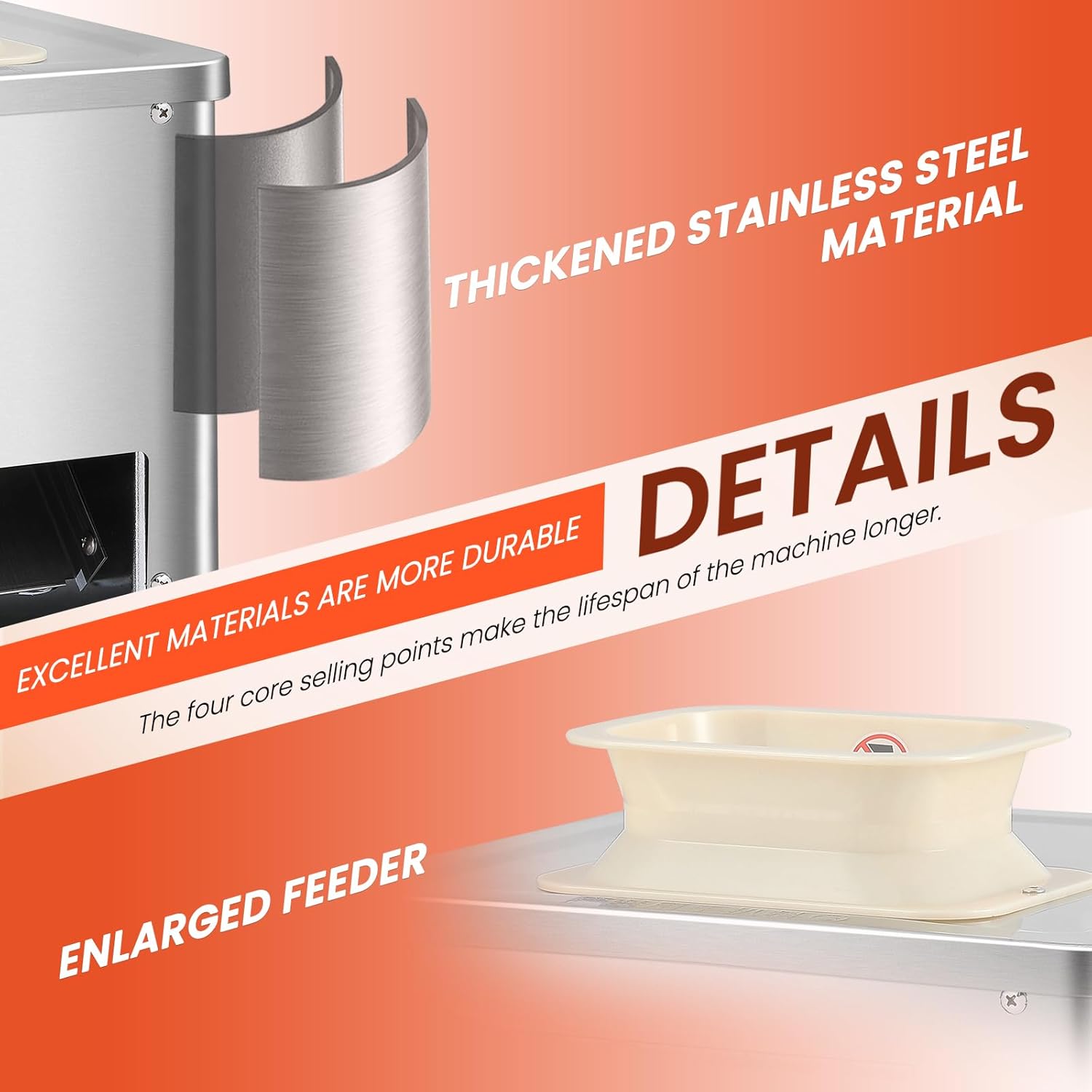 NEWTRY - trancheuse à viande 10 mm, 550W, 160 kg/h, restaurants