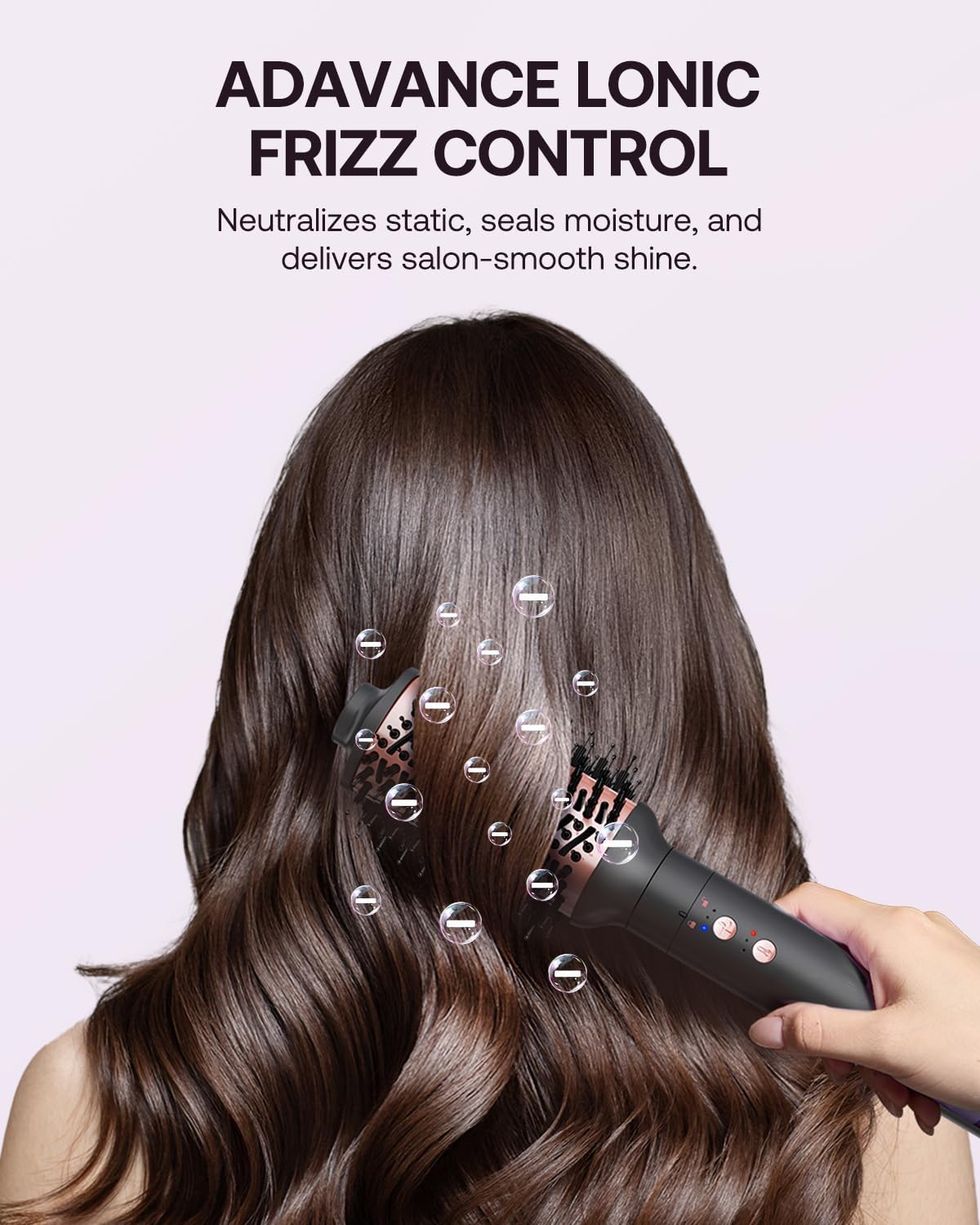 Kit de coiffure 5 en 1 - sèche-cheveux ionique - fer à friser auto - brosses coiffantes multifonctions