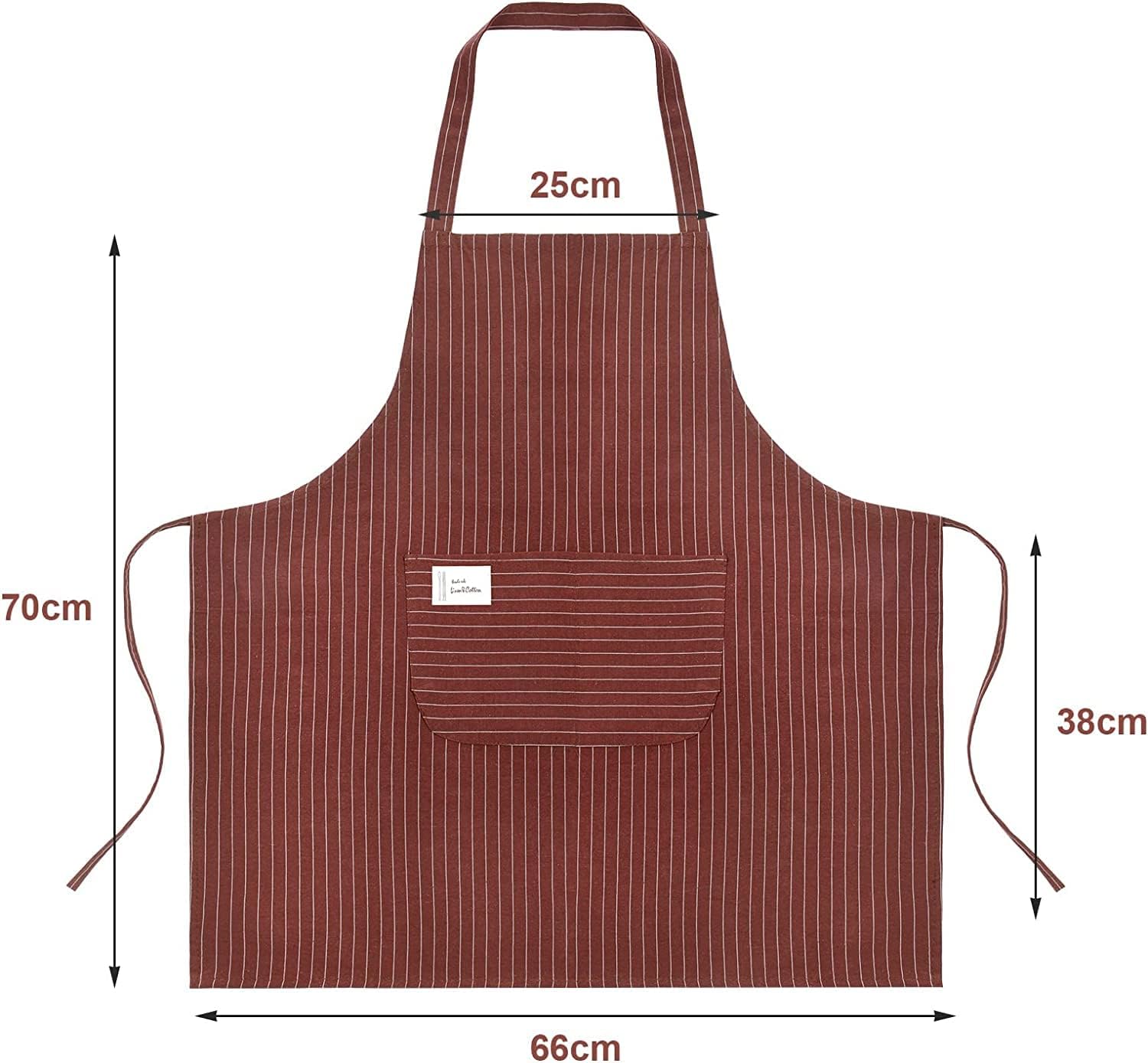 Vicloon - tabliers cuisine réglables - 2 pièces - étanches, poches, unisexe