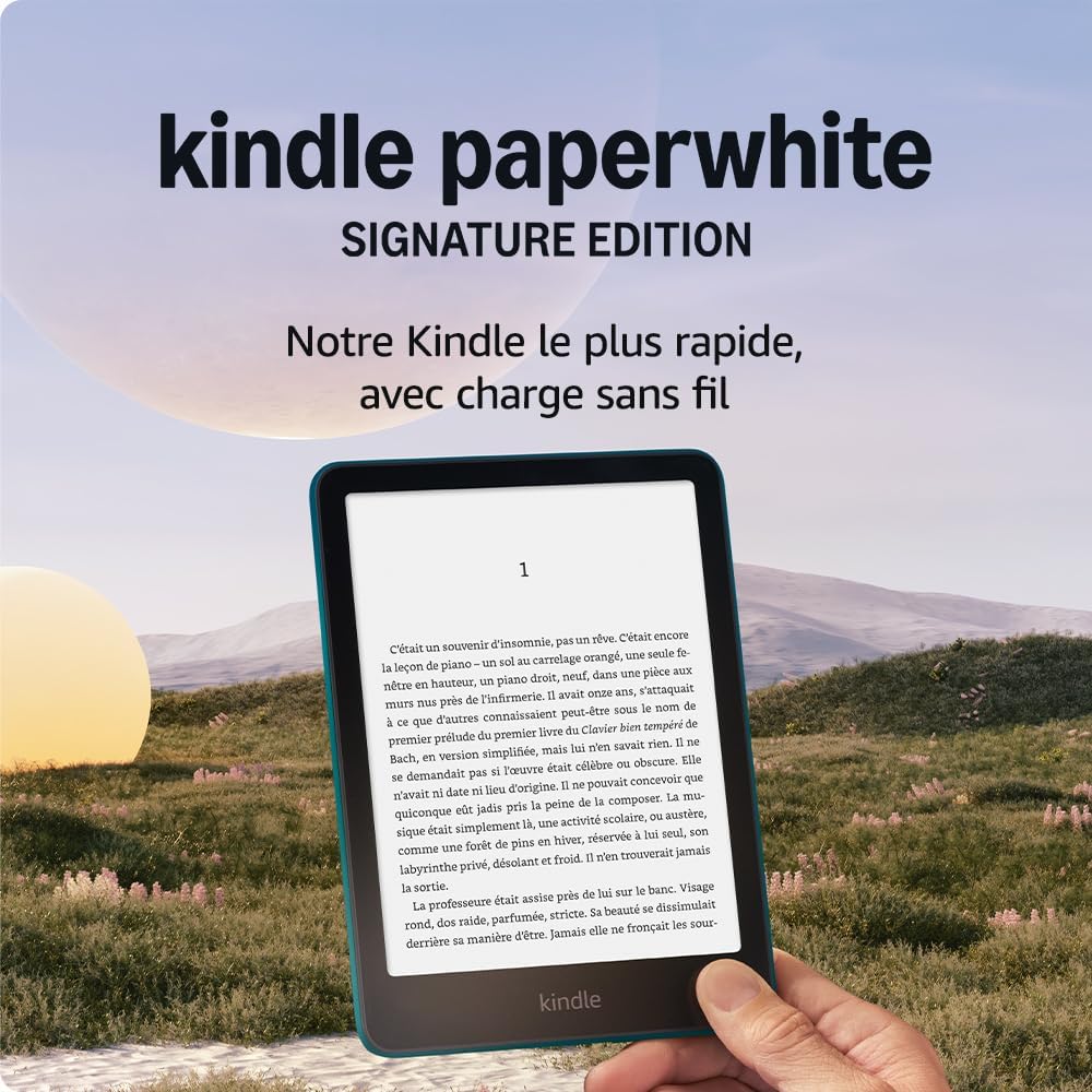 maxi-dealzz - Kindle Paperwhite Signature Edition - 32 Go - Éclairage auto, charge sans fil, vert métallisé