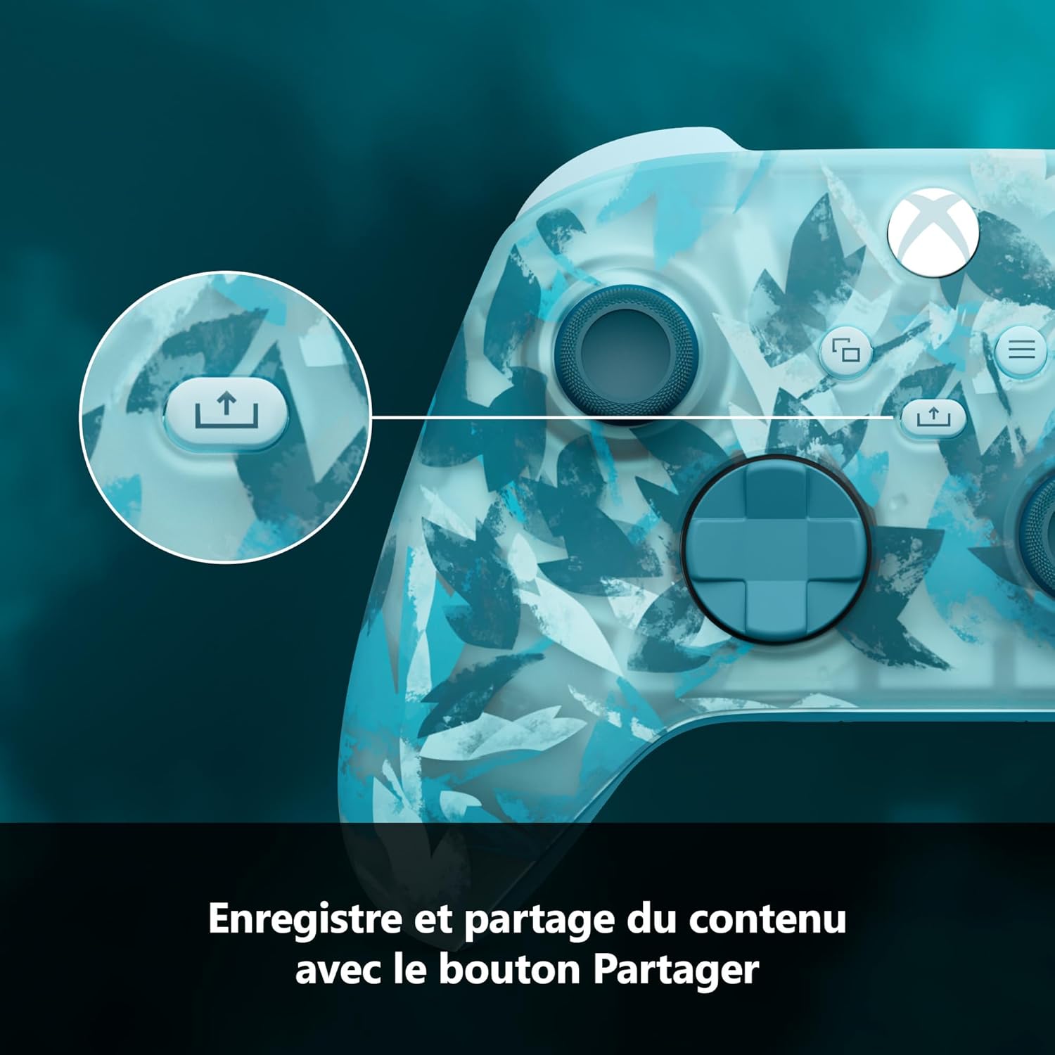 Xbox - Manette sans fil Ice Breaker Series X|S/One/PC - ergonomique - connectivité cloud