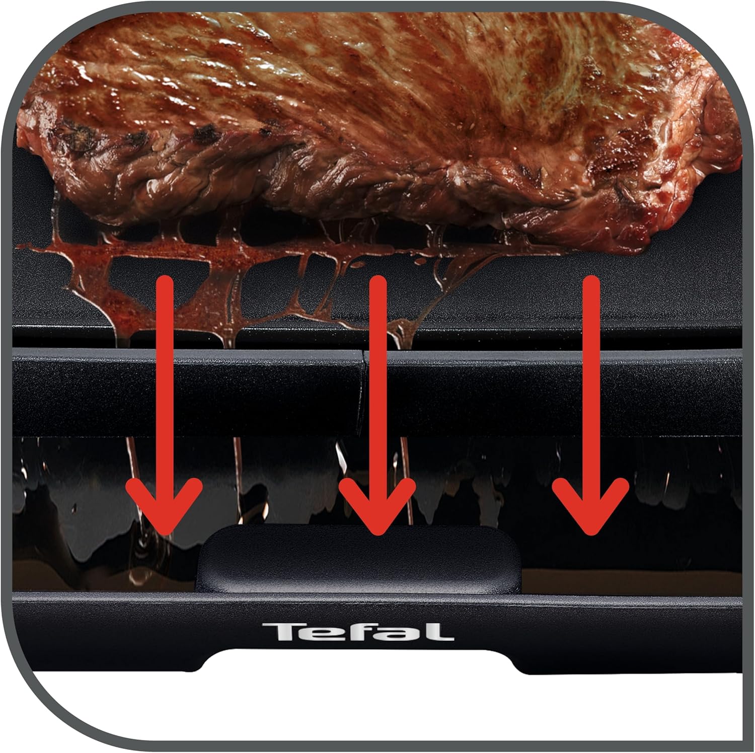 Tefal - Plancha Malaga XL 2000W, grande surface, Thermo-Spot, CB501812