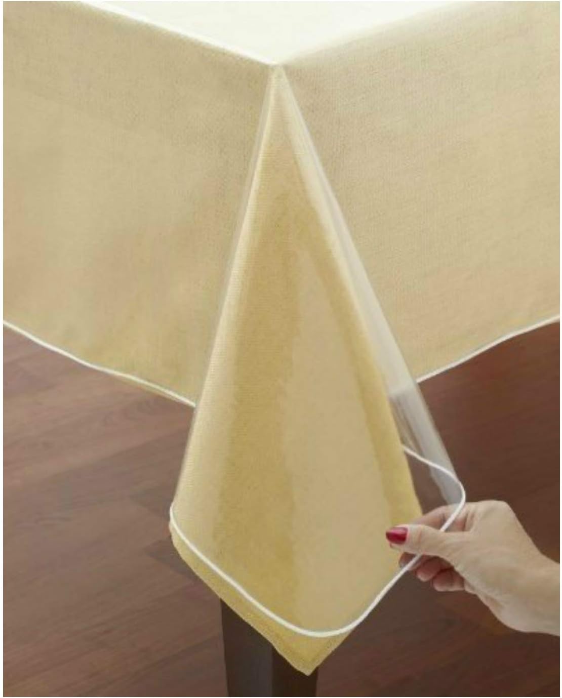 VITA PERFETTA - nappe transparente fine - 180x180 cm - PVC protection