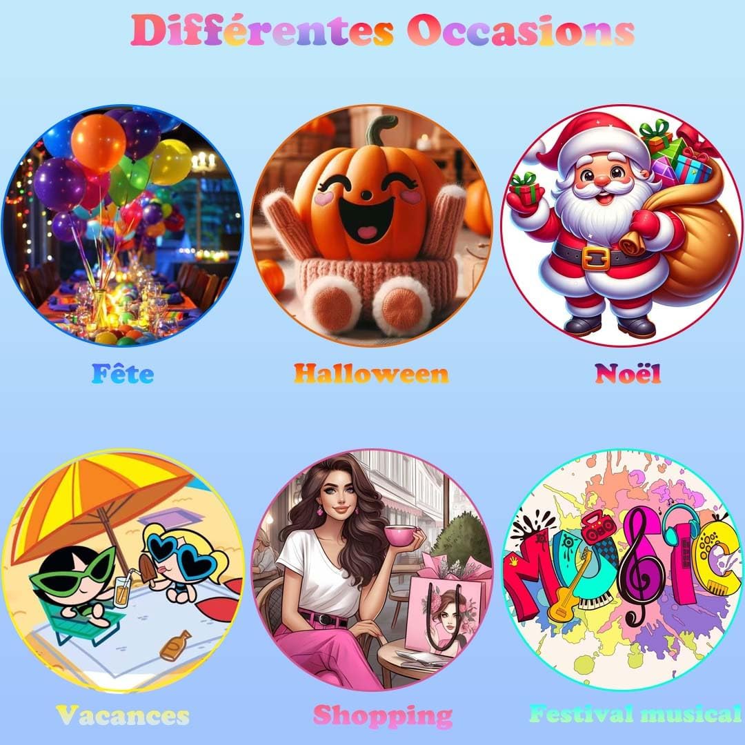 Extensions de cheveux - 12 pièces, bleu et bleu sarcelle, à clipser