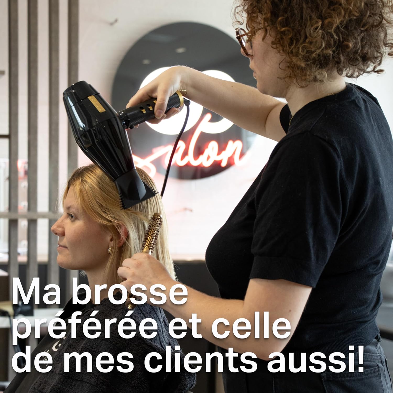 Olivia Garden - Expert Blowout Shine - brosse ronde céramique antistatique - pour brushing brillant et sans frisottis