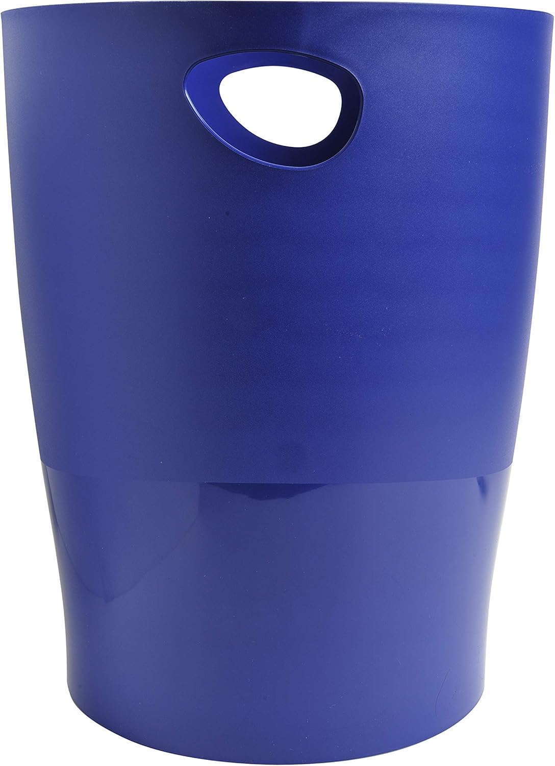 Exacompta - poubelles ECOBIN - 26,3x26,3x33,5 cm - lot de 8, 15L, poignées, bleu opaque 453104D