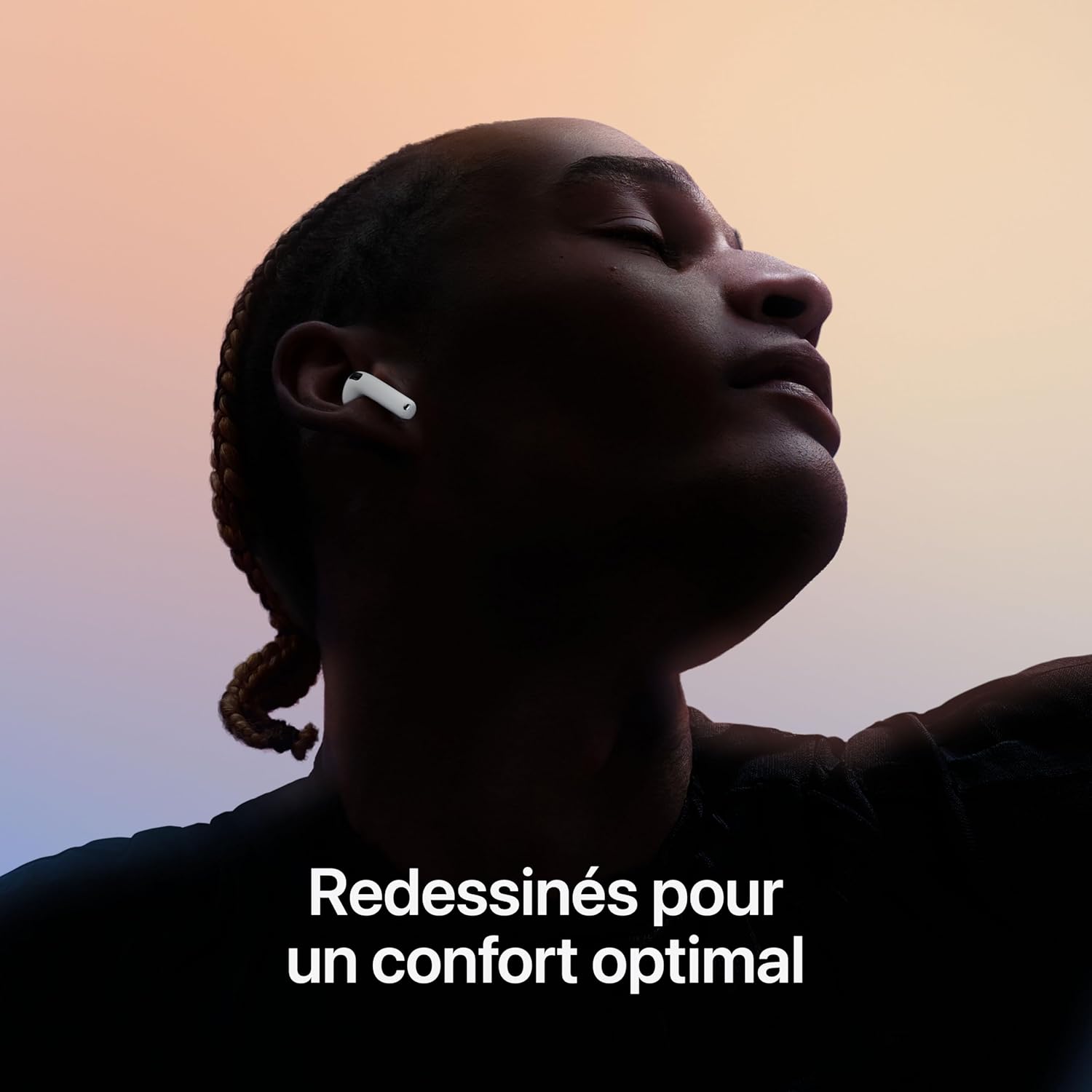 Apple - AirPods 4 - sans fil, réduction de bruit, USB-C, spatial audio
