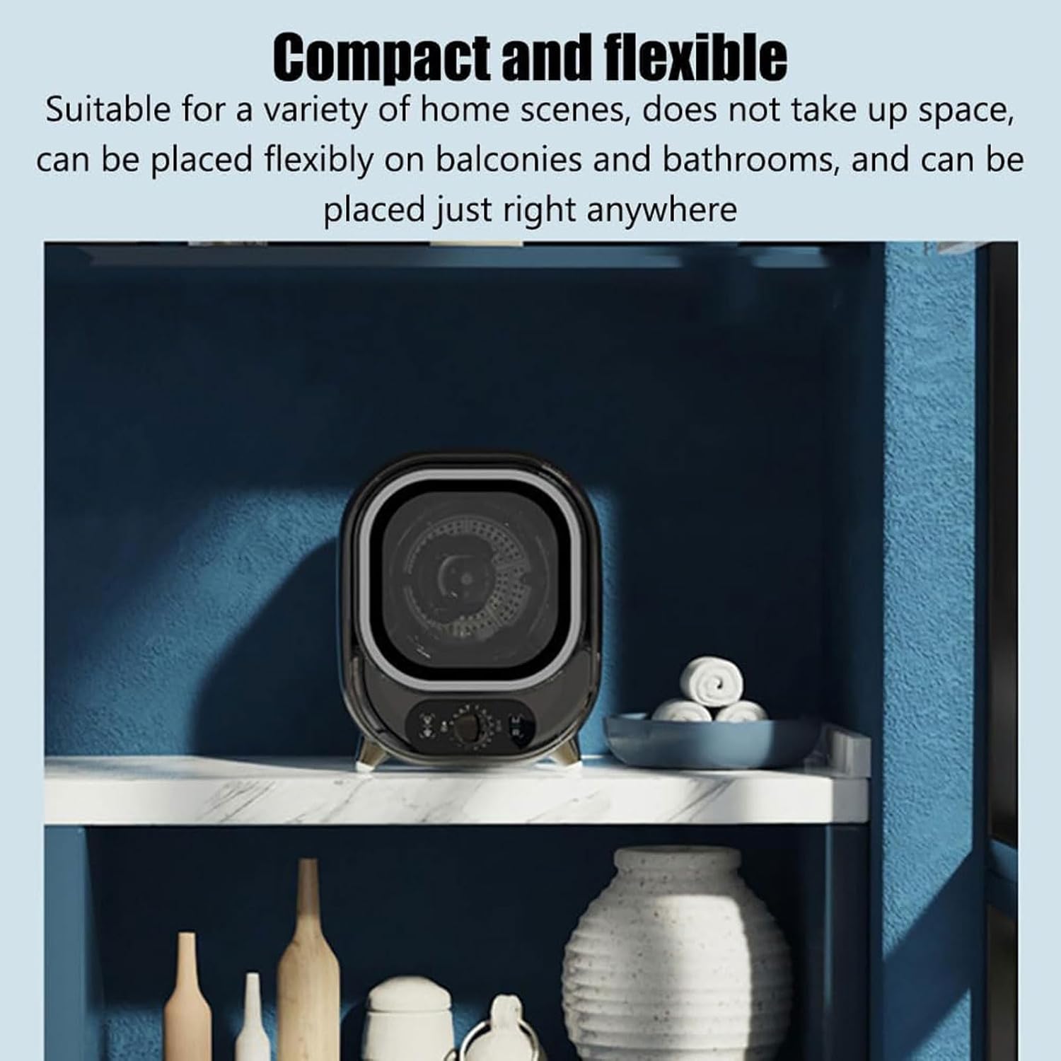 Sèche-linge portable - 3kg - mini condensateur, 5 modes, bleu