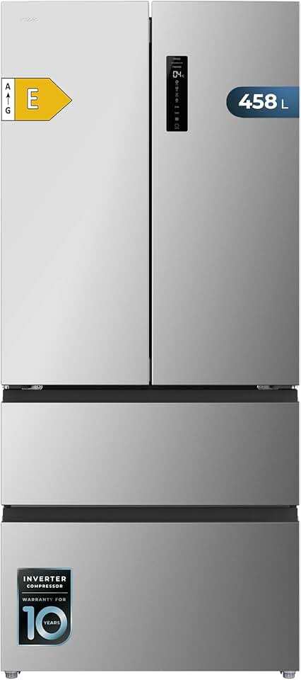 Cecotec - Bolero CoolMarket Série F2D - 458L, 189x83 cm, No Frost, Inverter F2D458SBI