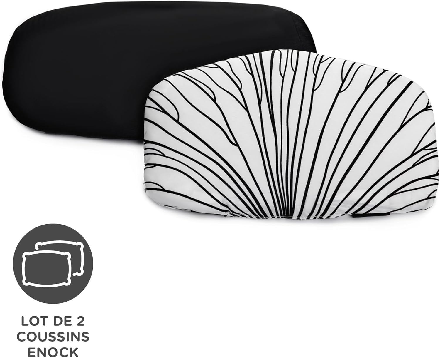 Kinderkraft - ENOCK, chaise haute évolutive bois, réglable, coussin, noir