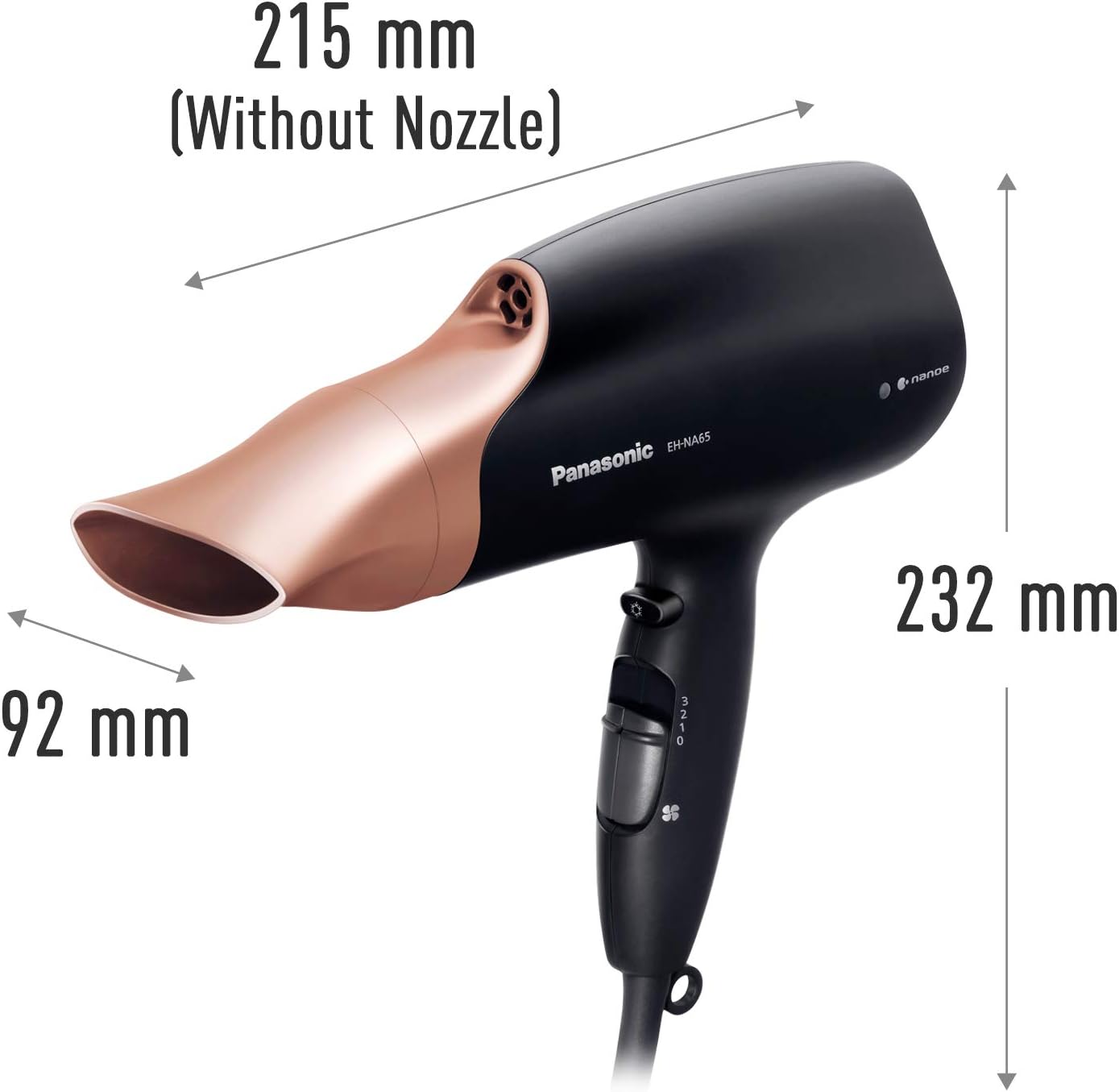 Panasonic - Sèche-cheveux professionnel - compact, or, haute performance