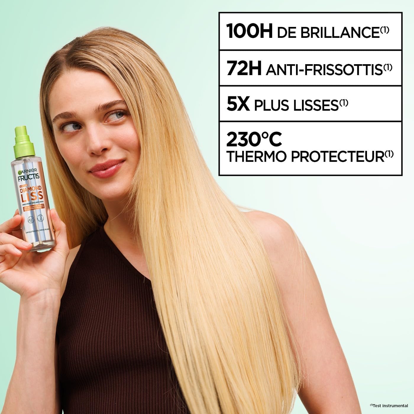 Garnier - Fructis Diamond Liss - 150ml - spray lissant brillance thermo-protecteur