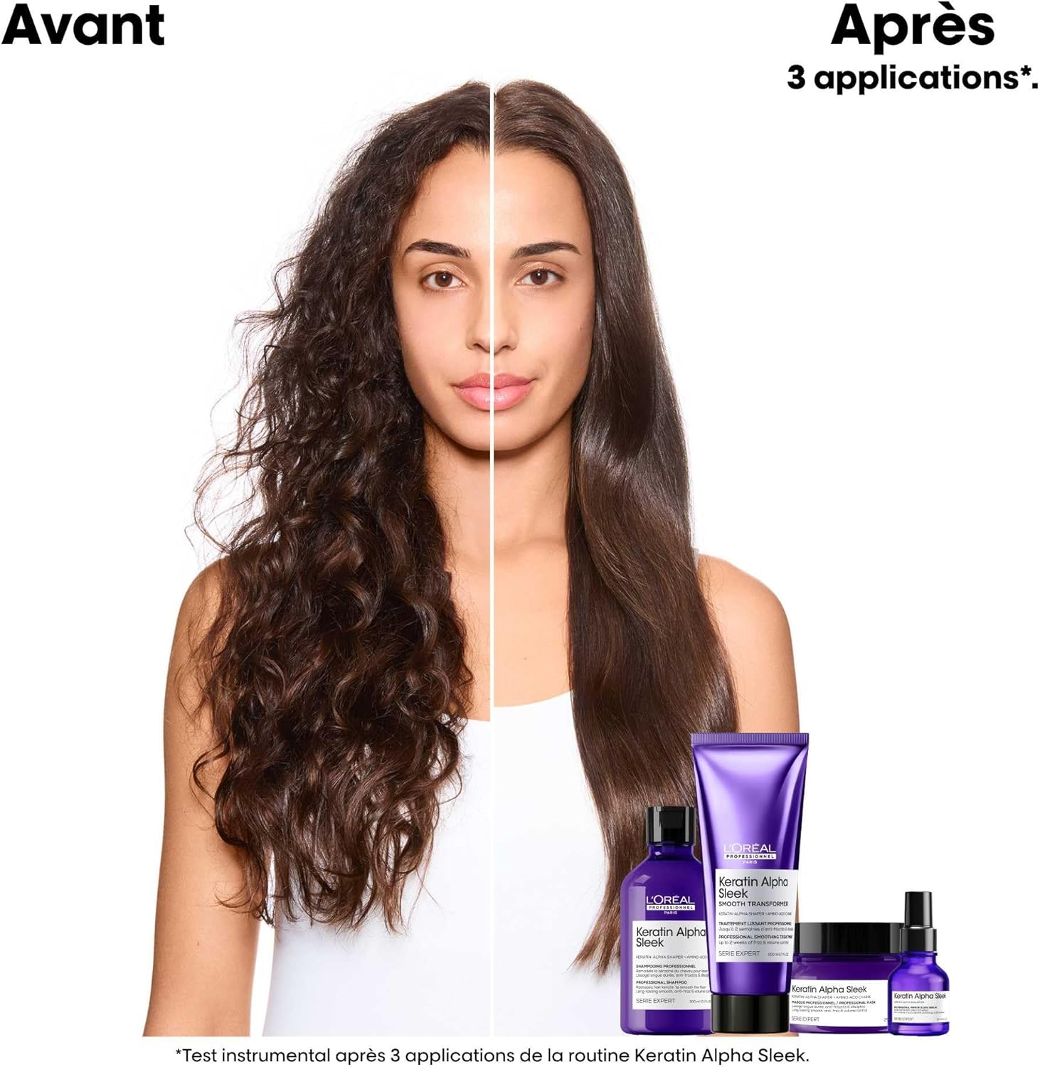 L'Oréal Professionnel - Keratin Alpha Sleek - 250ml - Anti-frisottis, nourrit et renforce cheveux