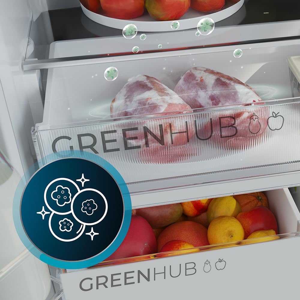 Cecotec - Bolero CoolMarket 4D, 456 L, 189x83 cm, No Frost, Inverter, 4 portes, 4D456SBI