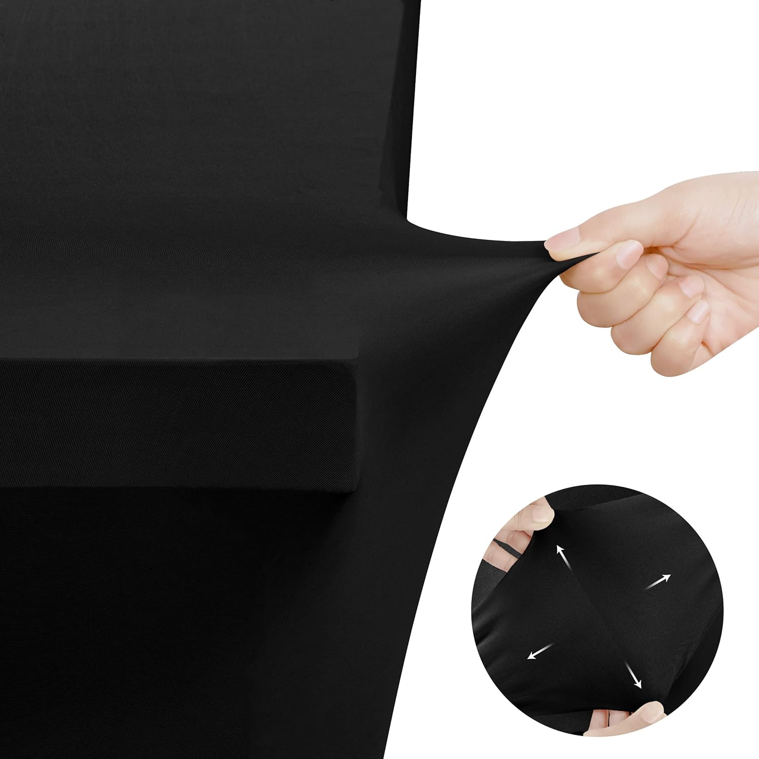 Utopia Kitchen - nappe extensible 183 cm - polyester spandex lavable, lot de 2