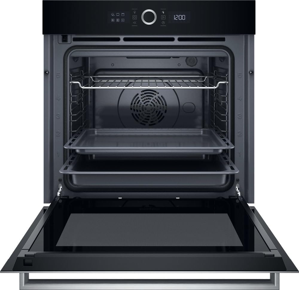 Hotpoint - four pyrolyse 73L, chaleur pulsée, inox - 59,7x59,5x56,4cm - HAOI5S8PM0XA