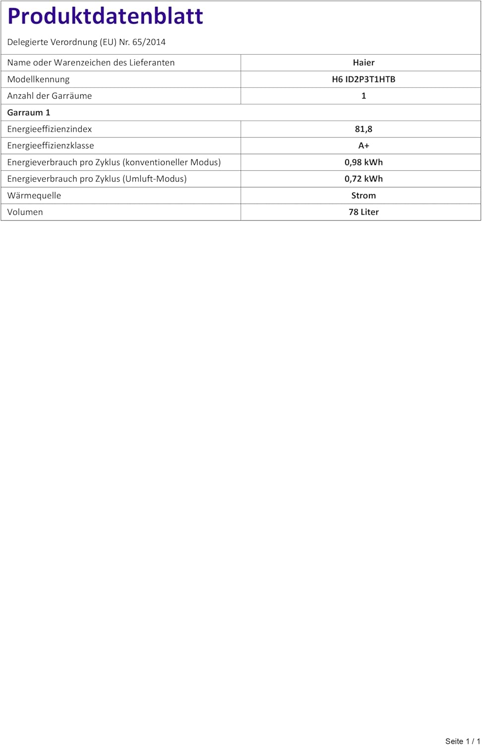 Haier - H6 Aqualyse série - noir - lave-vaisselle performant - ID2P3T1HTB