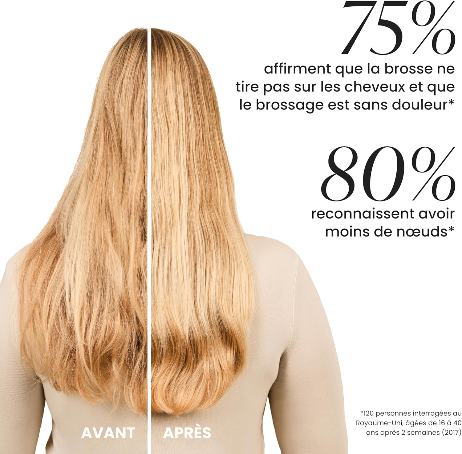 Tangle Teezer - Ultimate Detangler - Picots 2 niveaux, démêle secs/mouillés, réduit casse, tous cheveux, lilas bleu