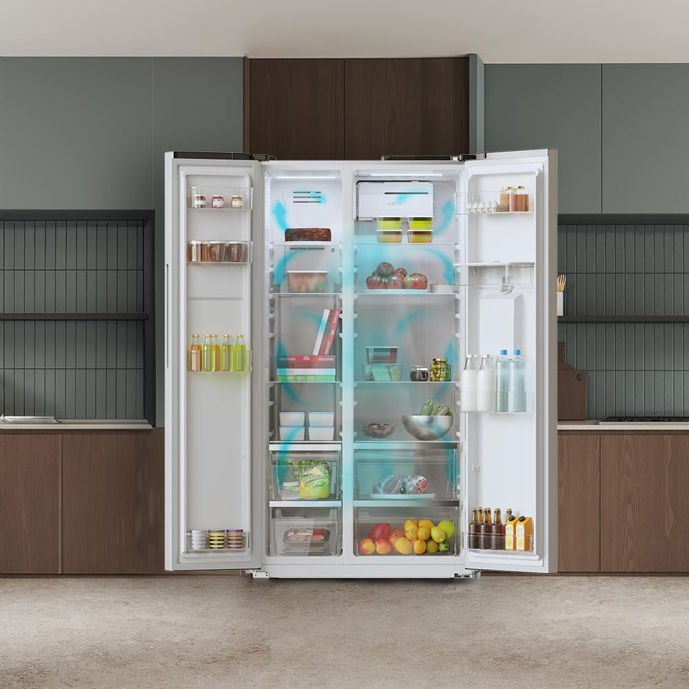 Cecotec - Bolero CoolMarket série - 177x90 cm - 559L, No Frost, Inverter, SBS 559 Inox E