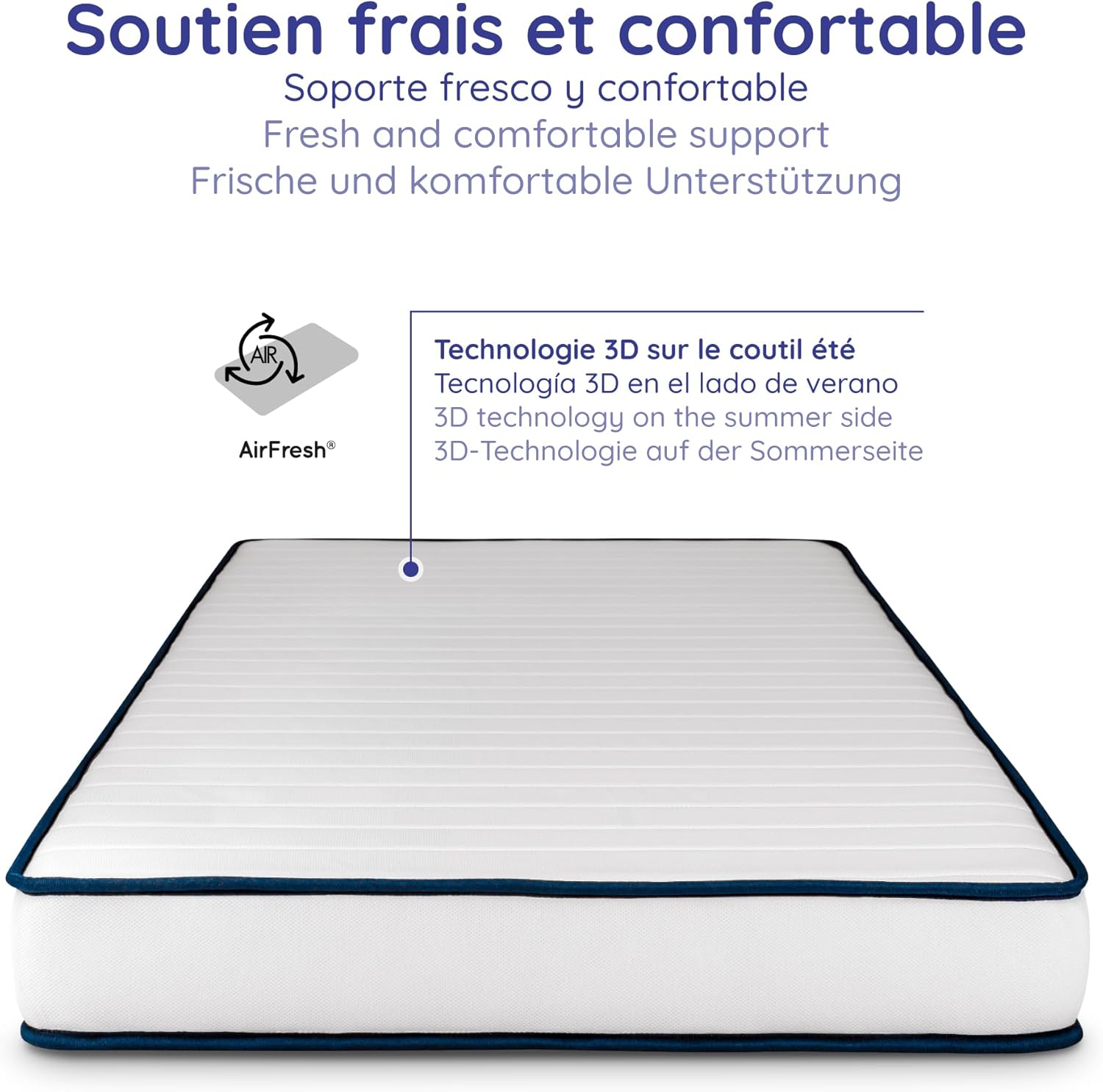 Cosmos - Upsilon 90x190 - mémoire de forme, 7 zones, réversible