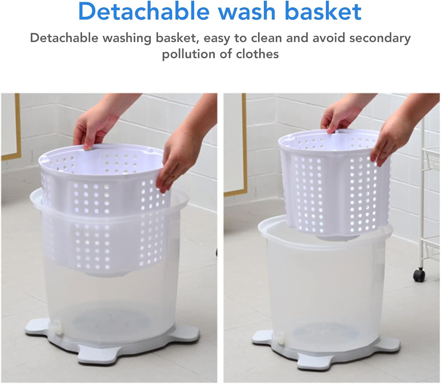 Machine à laver manuelle - portable, manivelle, compact, sans électricité