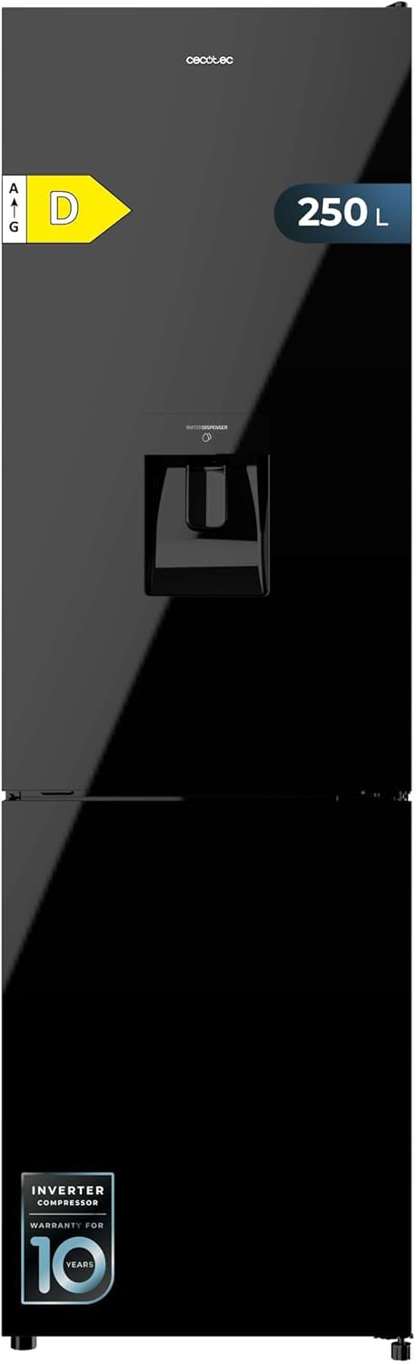 Cecotec - Bolero CoolMarket Combi - 250L, No Frost, distributeur d'eau, porte réversible - 250WD