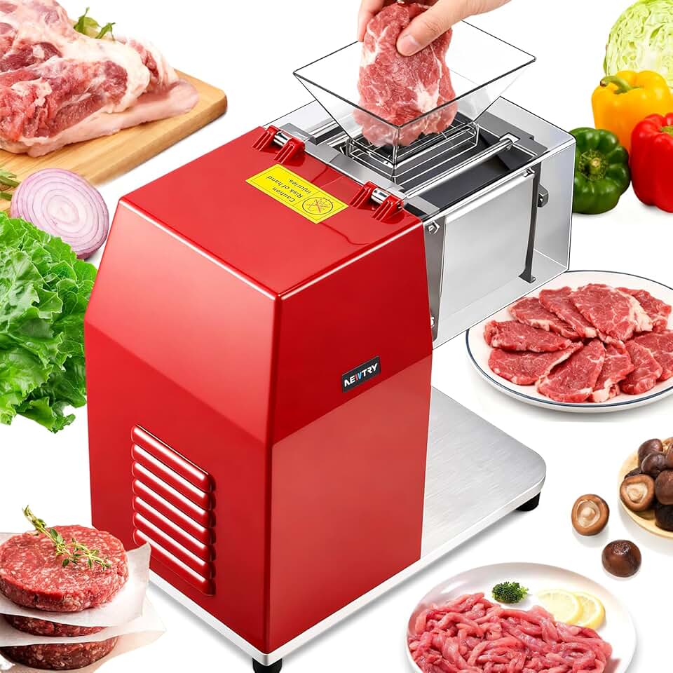 NEWTRY - trancheuse viande série 850W - 2,5mm - inox, pro, 850W
