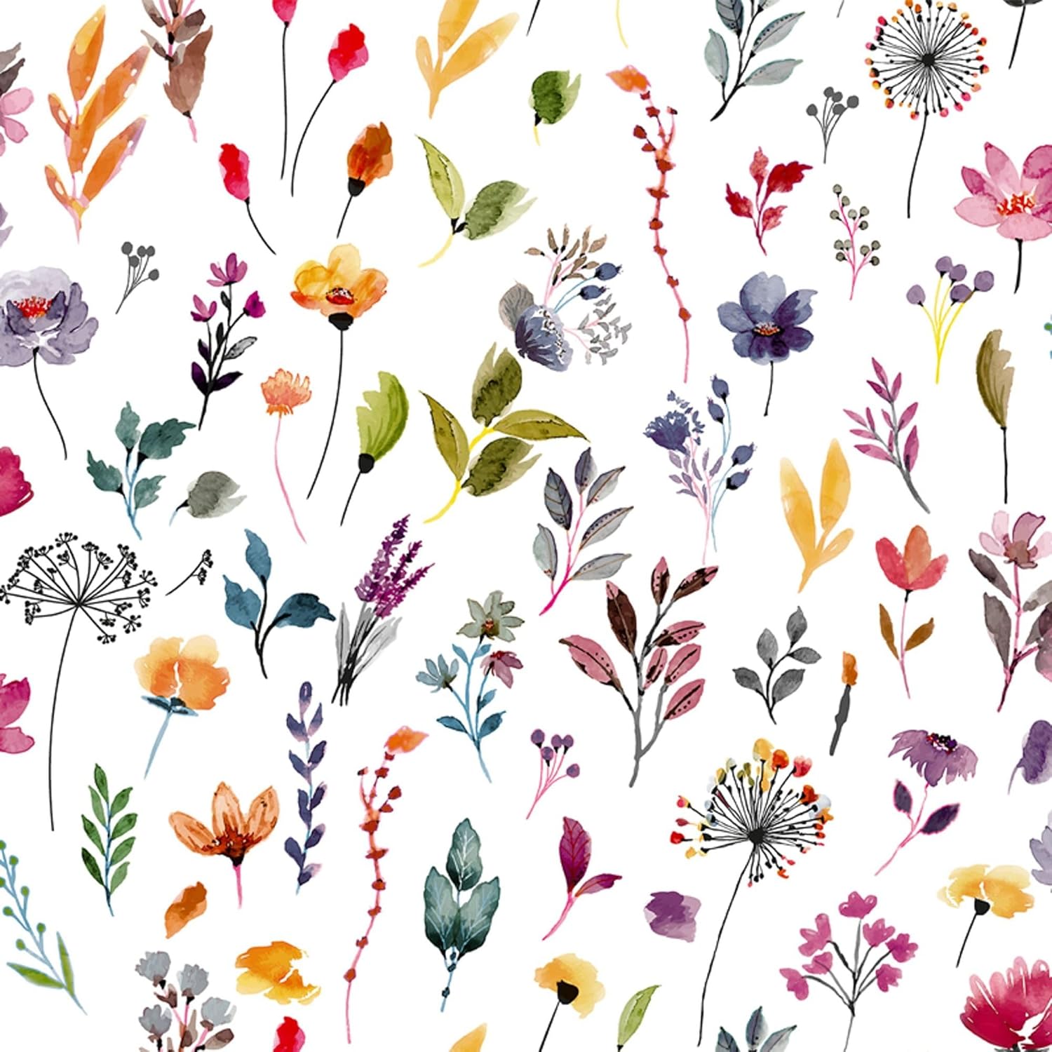 Nappe en toile cirée - Garden Fleurs - 240x140 cm - anti-taches, imperméable, facile d'entretien