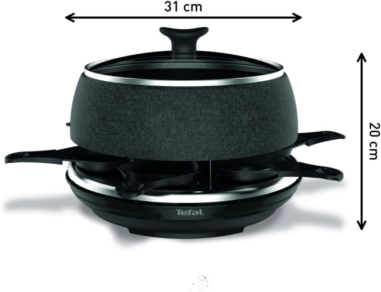 Tefal - Cheese N'Co 6 en 1 - multifonction, 6 pers, fondue, raclette, RE12C801