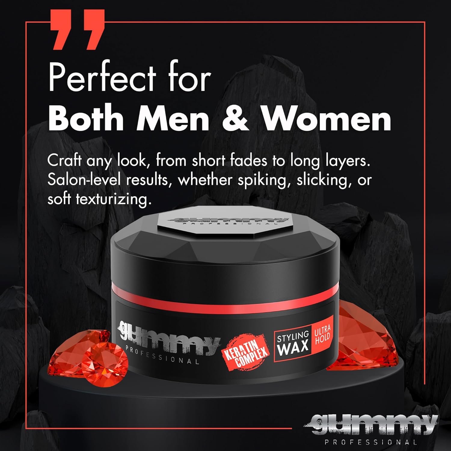 Gummy - cire coiffante ultra fixation 150ml - tenue forte & brillance