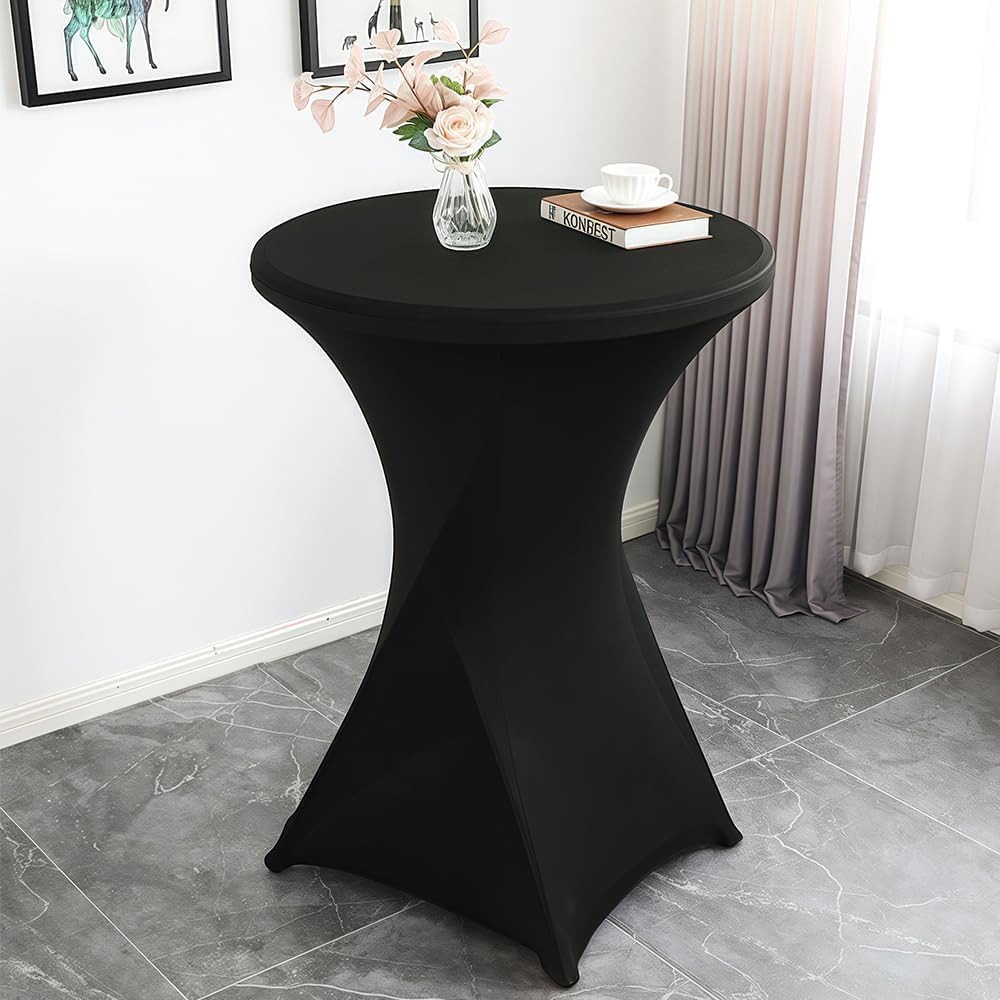 Housse mange debout - lot de 2 - 80x110 cm - extensible, noir