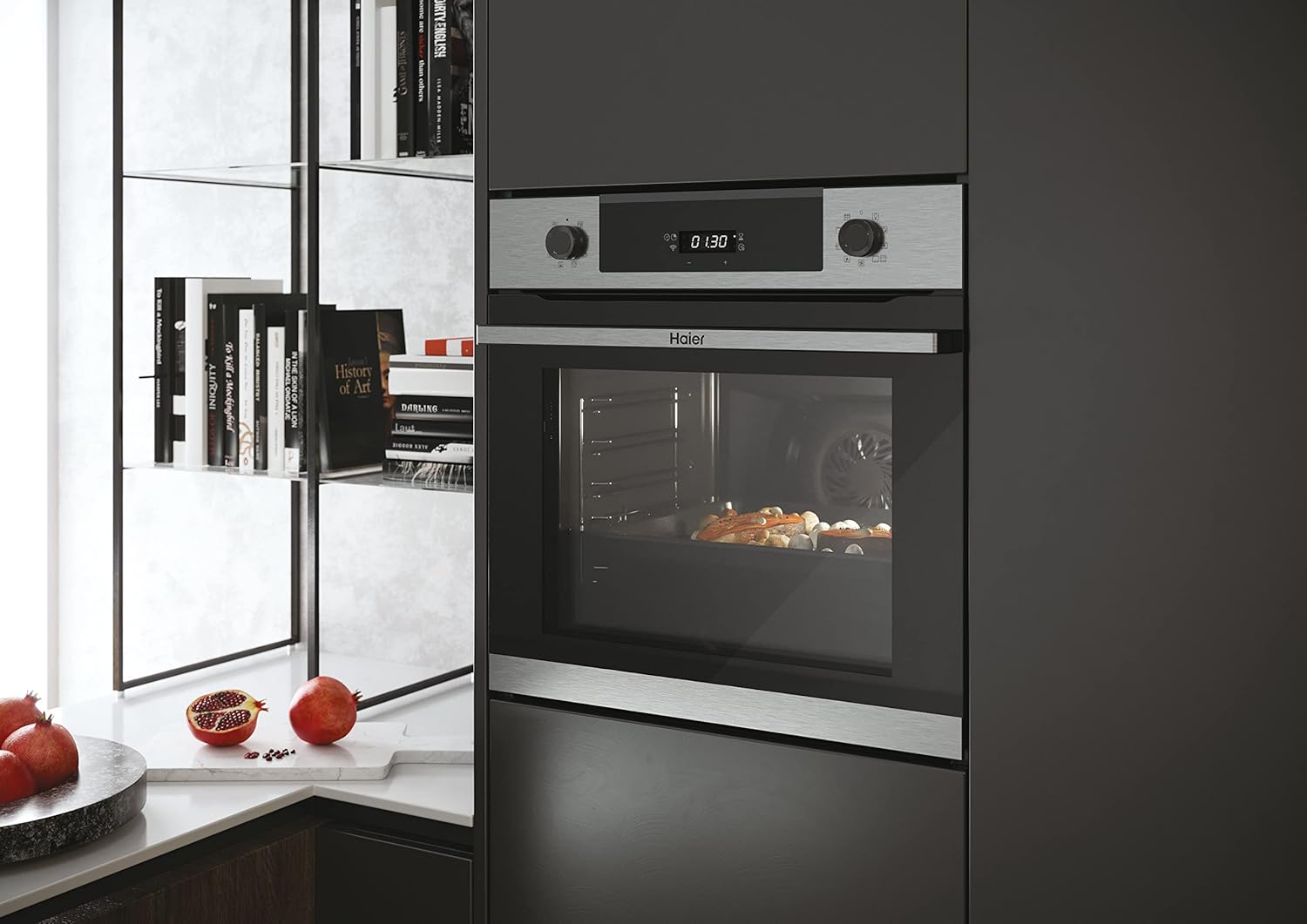 Haier - I-Direct Series 2 - four 70L, pyrolyse, Wi-Fi, inox - HWO60SM2P8XH