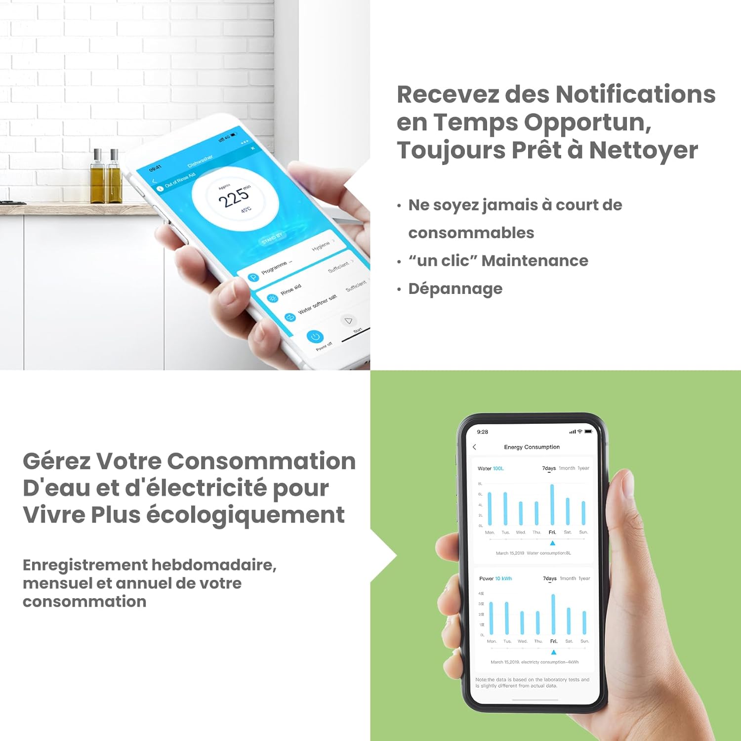 COMFEE' - lave-vaisselle intégré 12 couverts, cloud wash, séchage, CDWPB1215PB-EU