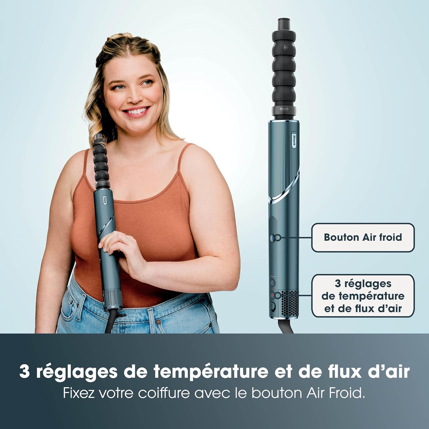 Shark - FlexStyle Air Styler - sèche-cheveux multi-accessoires, tous types de cheveux