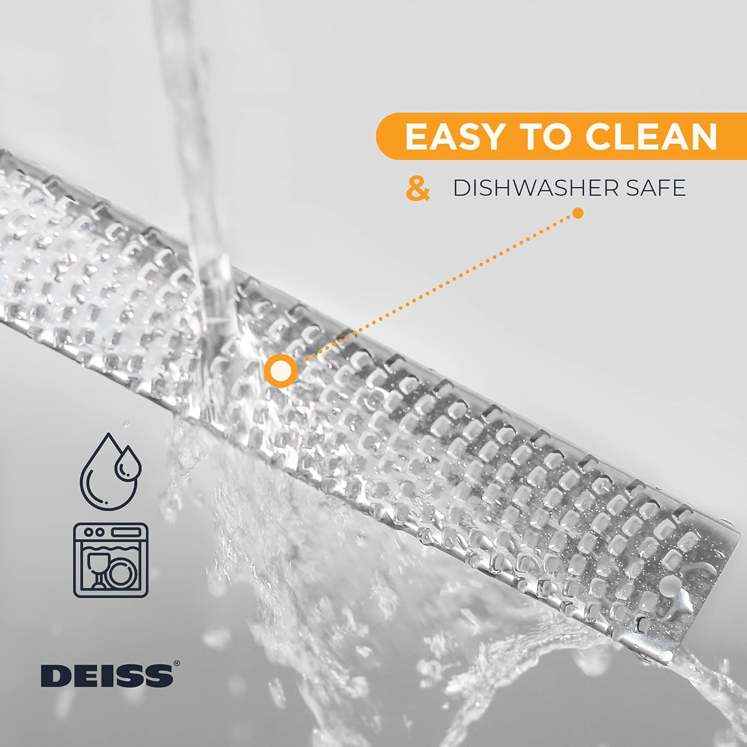 Deiss - PRO Zesteur/Râpe manuelle - inox, lave-vaisselle, multi-usages