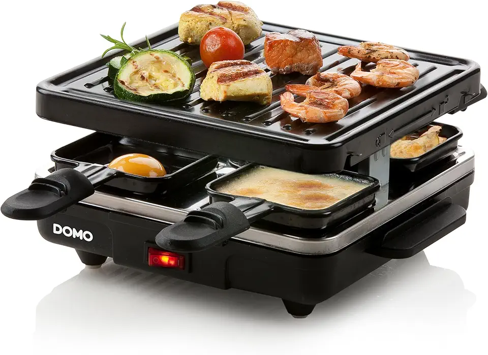 DOMO - raclette Just us - 4 personnes - 600W compact - DO9147G