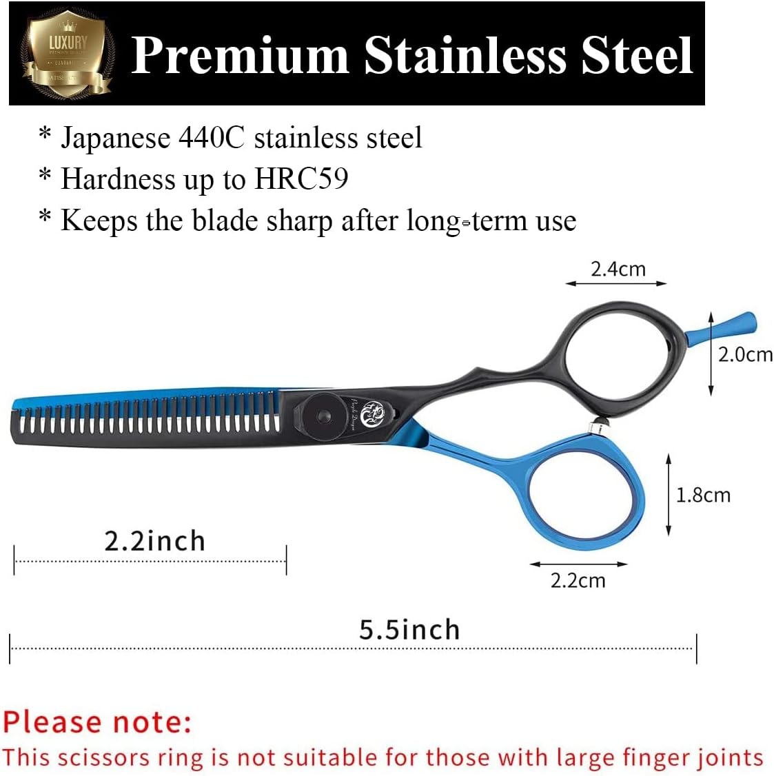 Ciseaux Coiffure - Set Professionnel 5,5