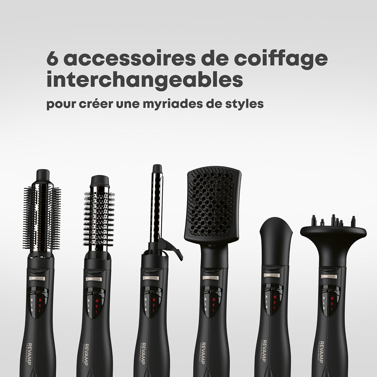 Revamp - Air Styler 6 en 1 - Brosse soufflante, lissage, volume, séchage