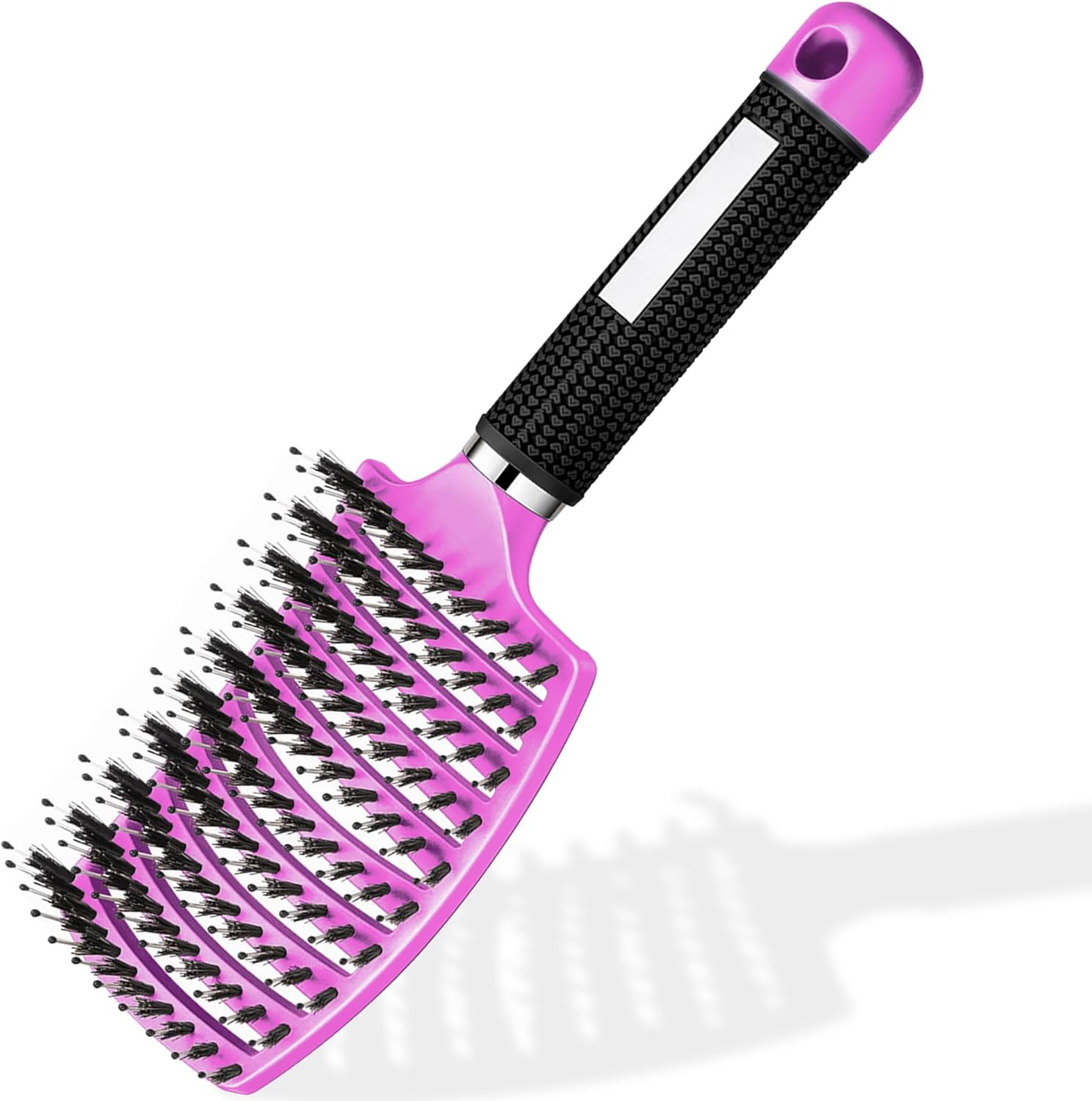 Brosse à Cheveux - Démêlante sanglier/nylon - anti-casse, anti-statique, tous types