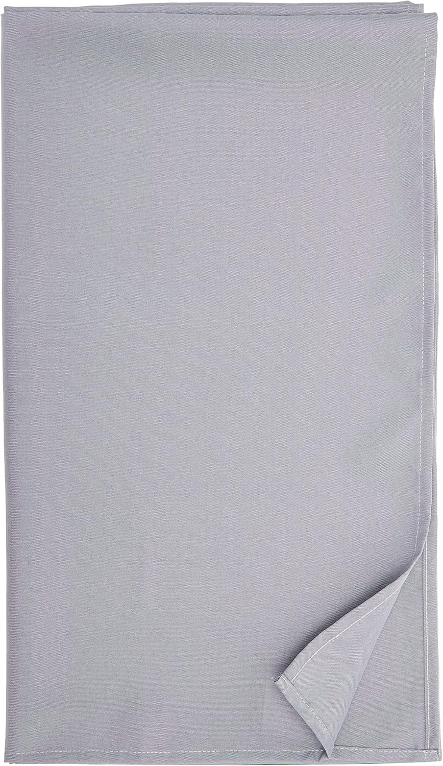 Soleil d'Ocre - Alix - 140x240 cm - Nappe rectangle anti-tâches, polyester, gris