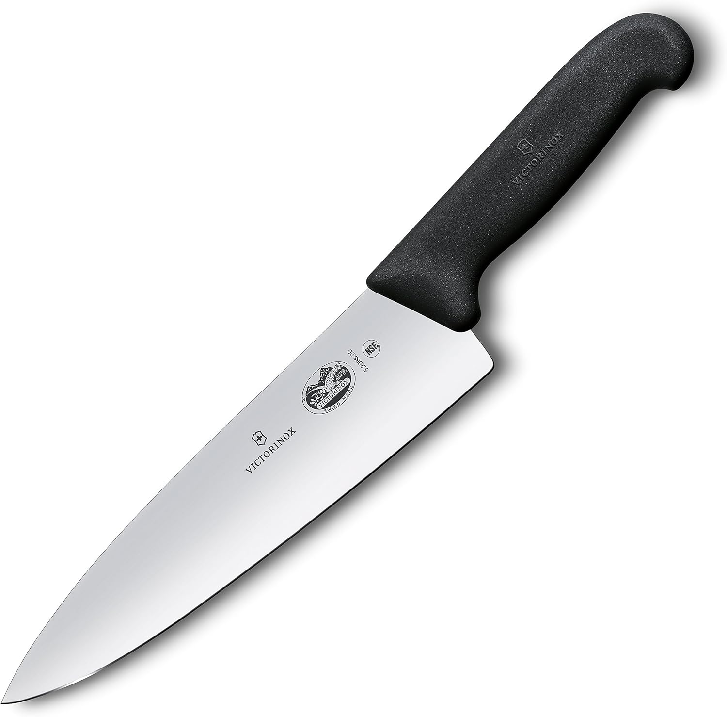 Victorinox - Fibrox Chef - 20 cm - Lame inox lisse, poignée ergonomique