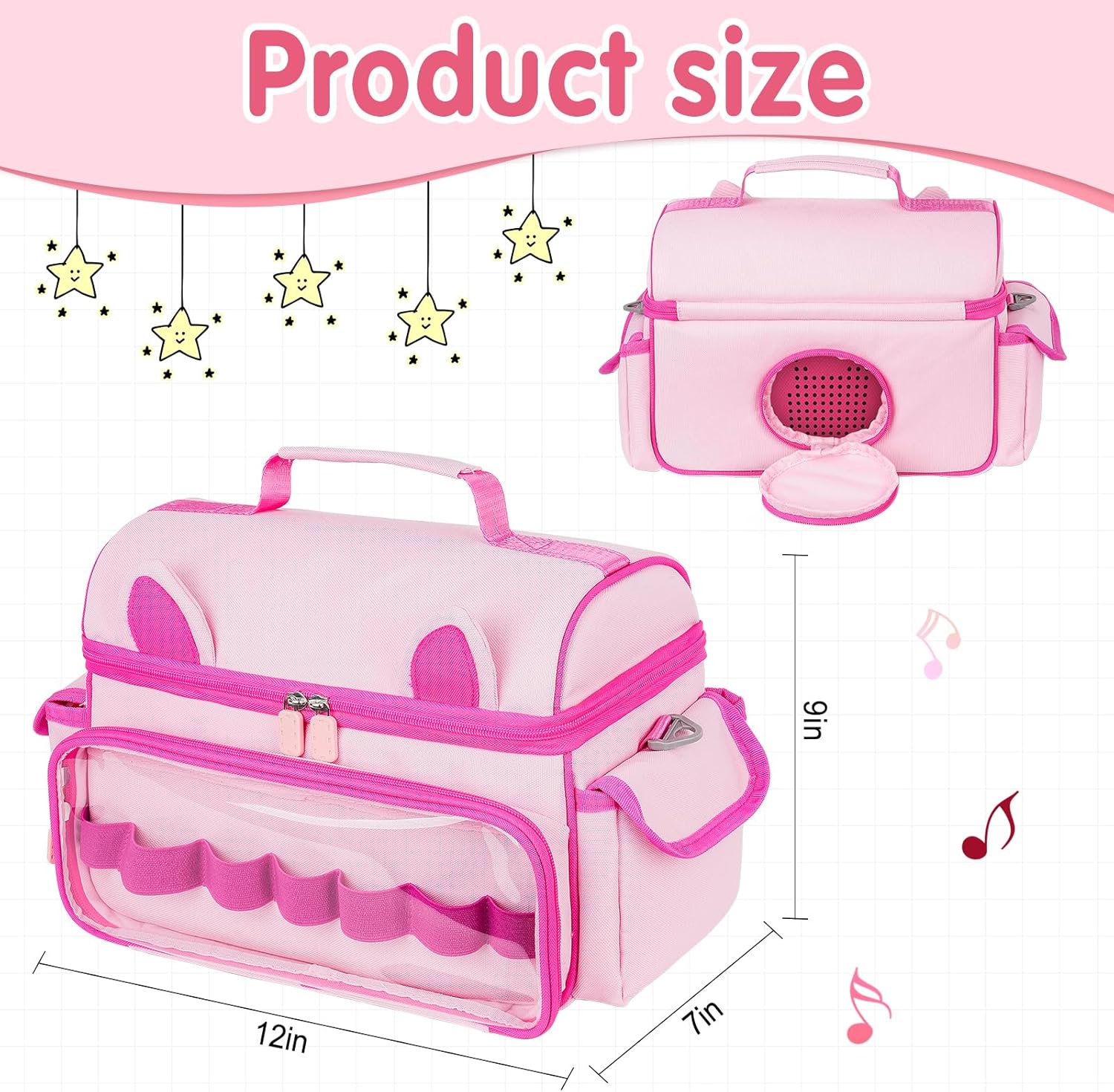 Étui de transport Toniebox 2/1 - sac rangement personnages, accessoires