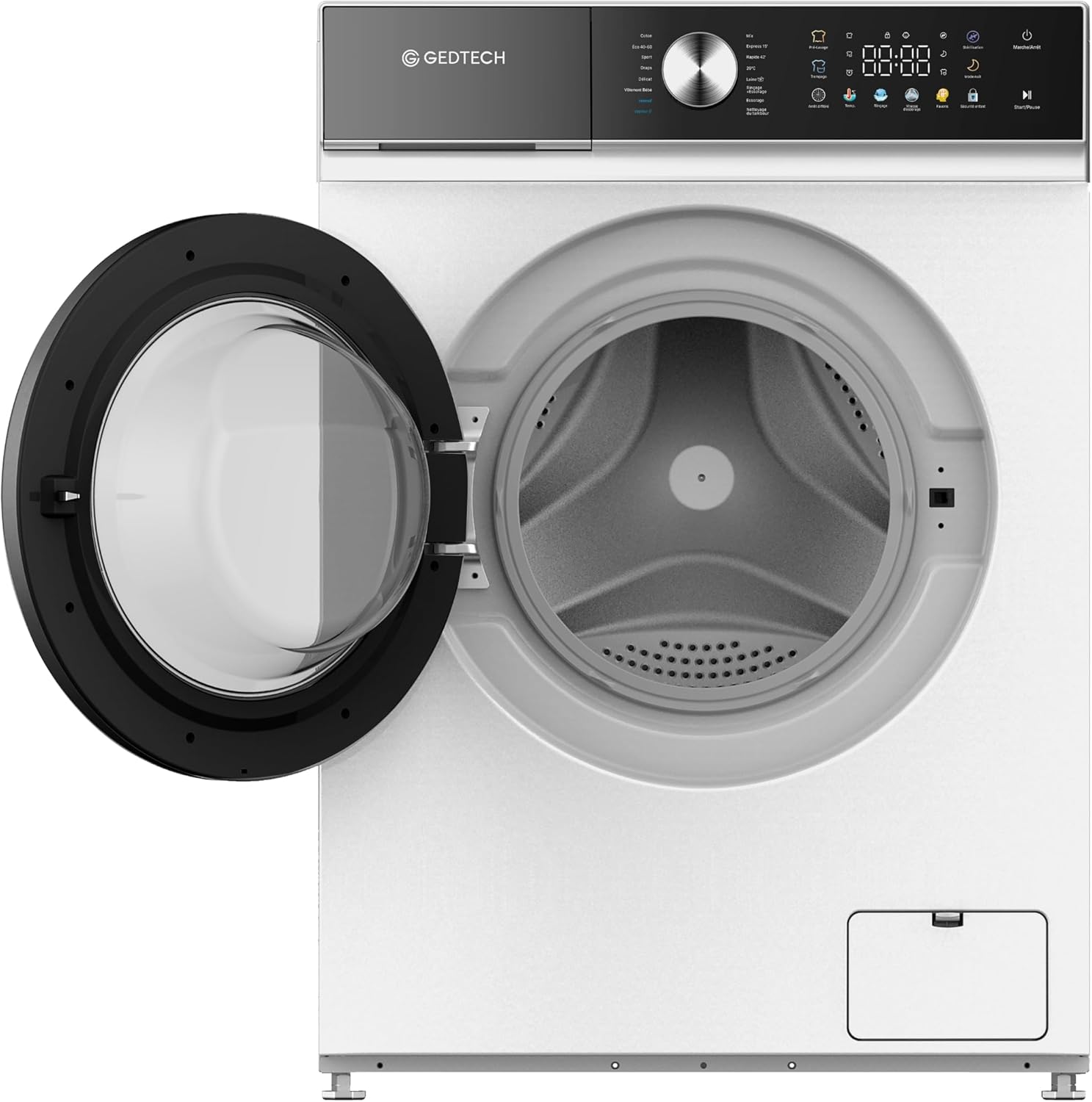 GEDTECH - lave-linge frontal 8kg, 1200tr/mn, LED, eco, GLLPS81400WH