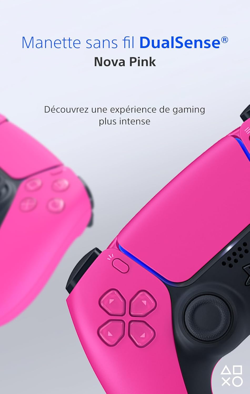 Sony - Manette DualSense PS5 - sans fil, Bluetooth, batterie rechargeable, Nova Pink