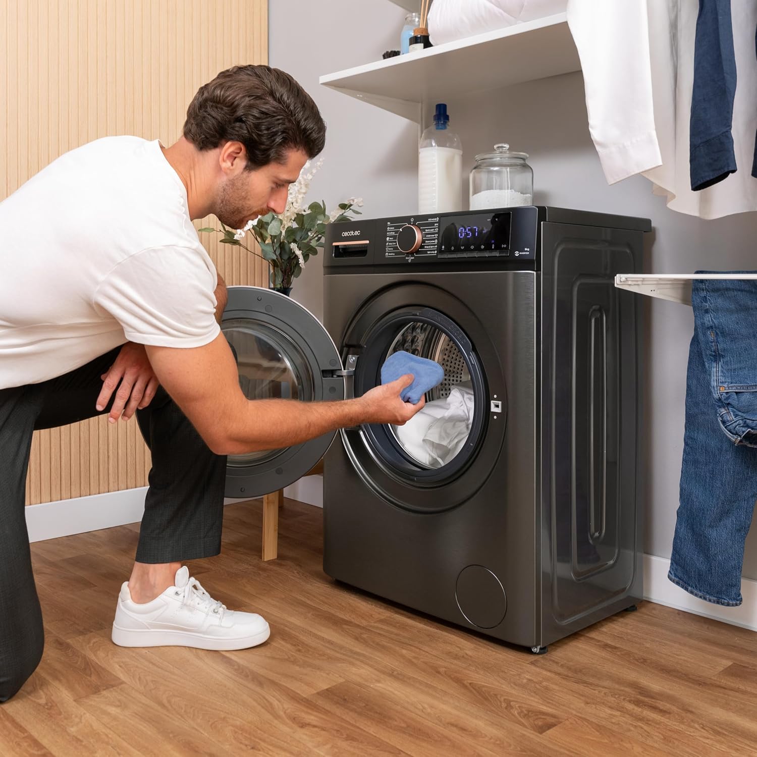 Cecotec - Bolero DressCode série - 8kg, 1400tr/min, vapeur, Inverter - 8610