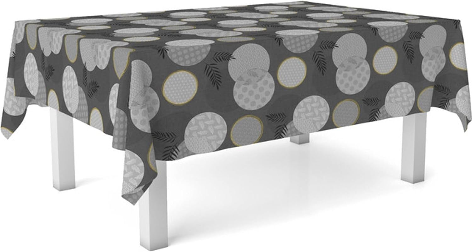 Nappe en toile cirée - rectangulaire 240x140 cm - anti-taches, imperméable, facile d'entretien