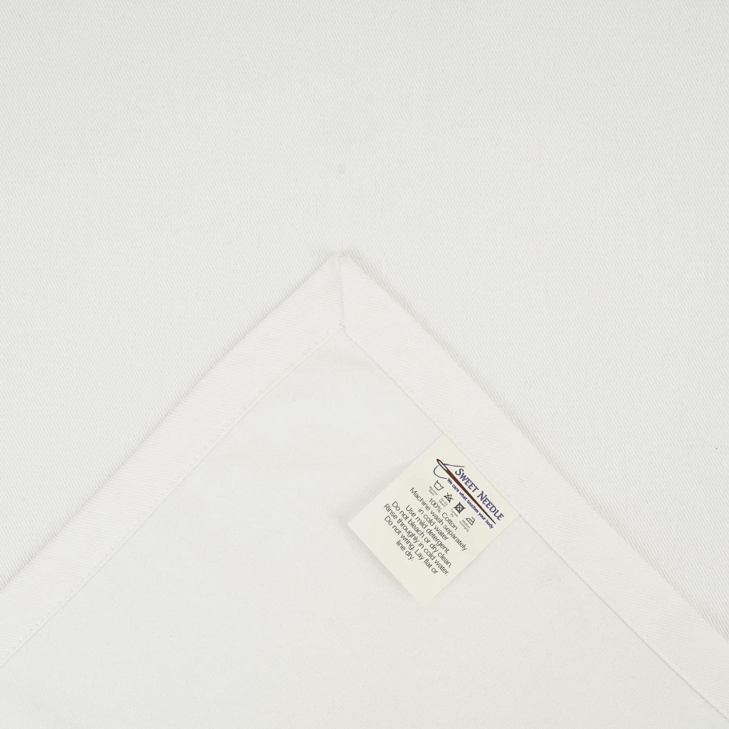 Sweet Needle - Serviettes de Table surdimensionnées 45x45cm - 100% coton, tissu épais, coins arrondis, lot de 4