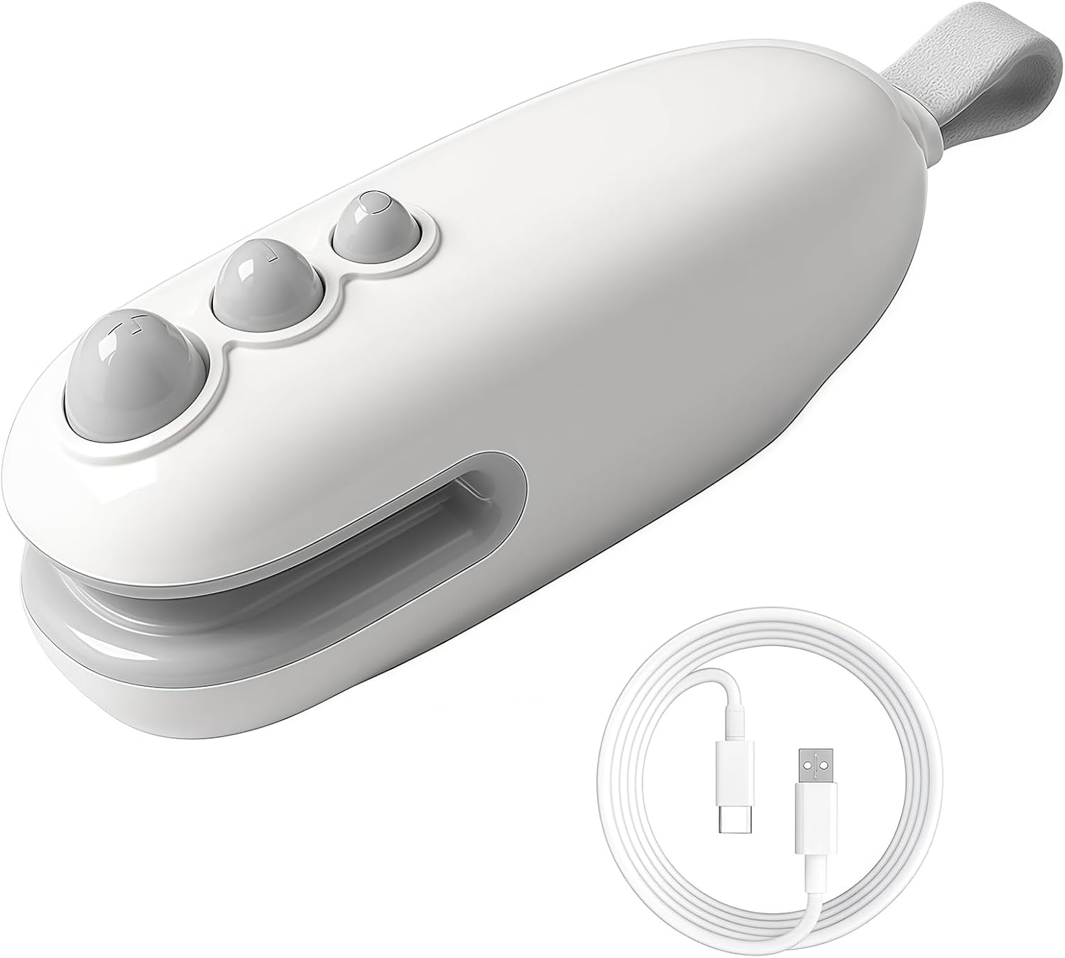 Scelleur de sacs plastique portable - rechargeable USB - thermoscellant 2en1, compact