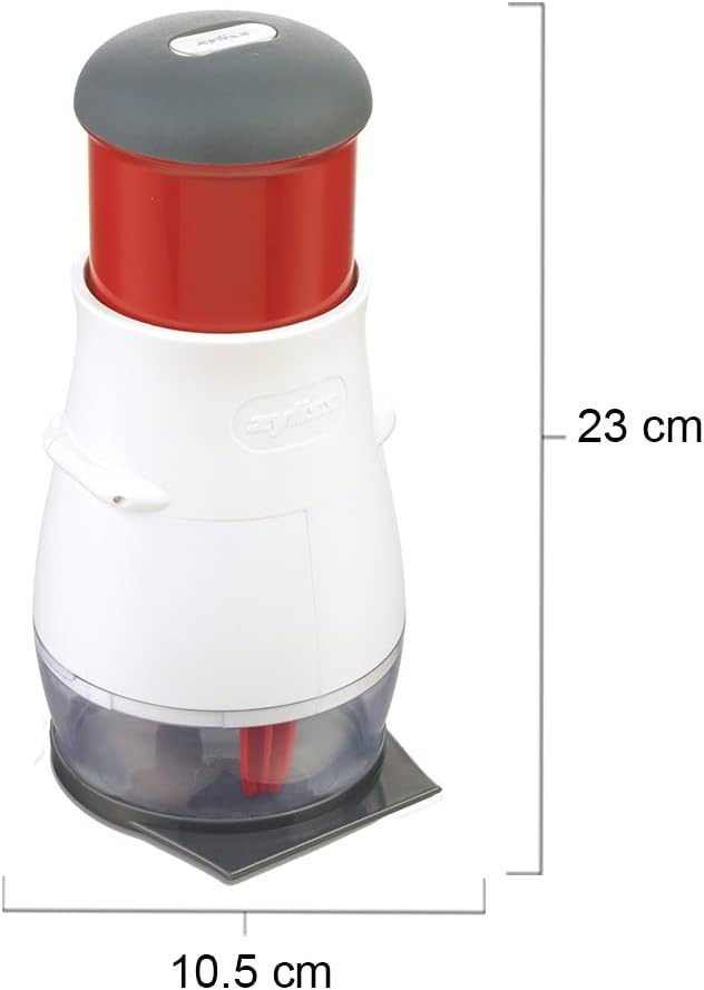 Zyliss - Zick Zick 2 - hachoir manuel, plastique/inox, facile à nettoyer, coupe légumes et fruits - E10402